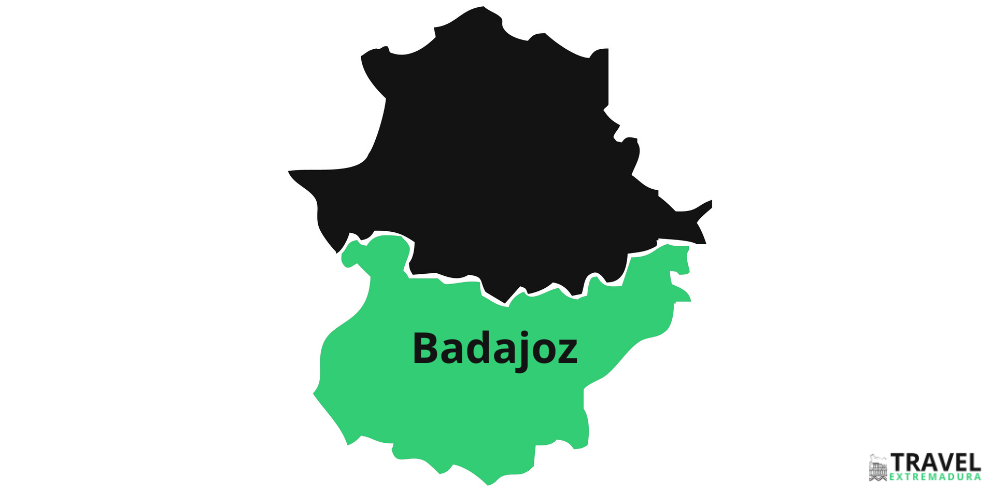 Badajoz province map