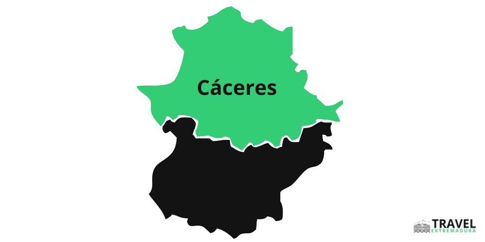Map of Cáceres province location
