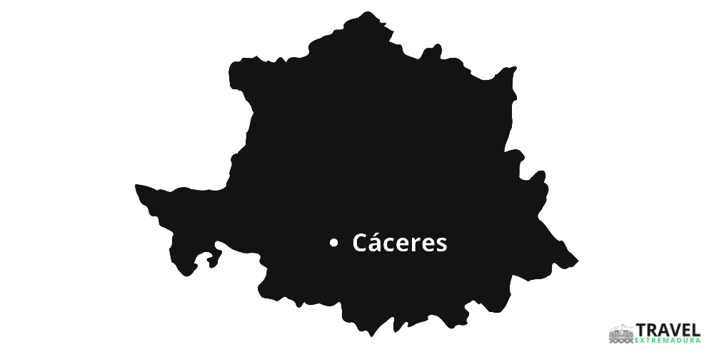 Map of Cáceres province