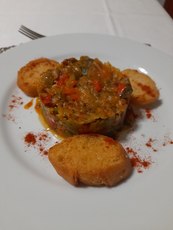 Spanish-style ratatouille, Restaurante Doña Mariana, Llerena