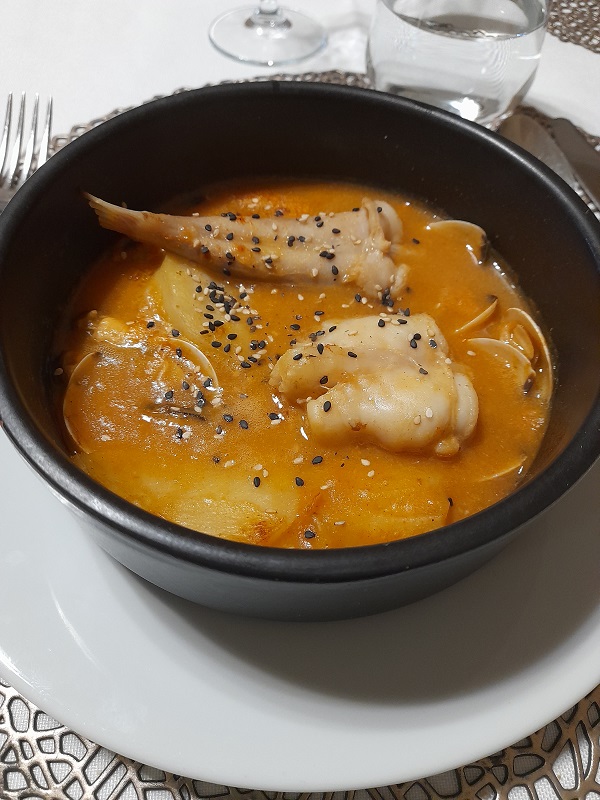 fish soup, Restaurante Doña Mariana, Llerena