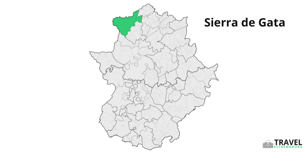 Sierra de Gata area map