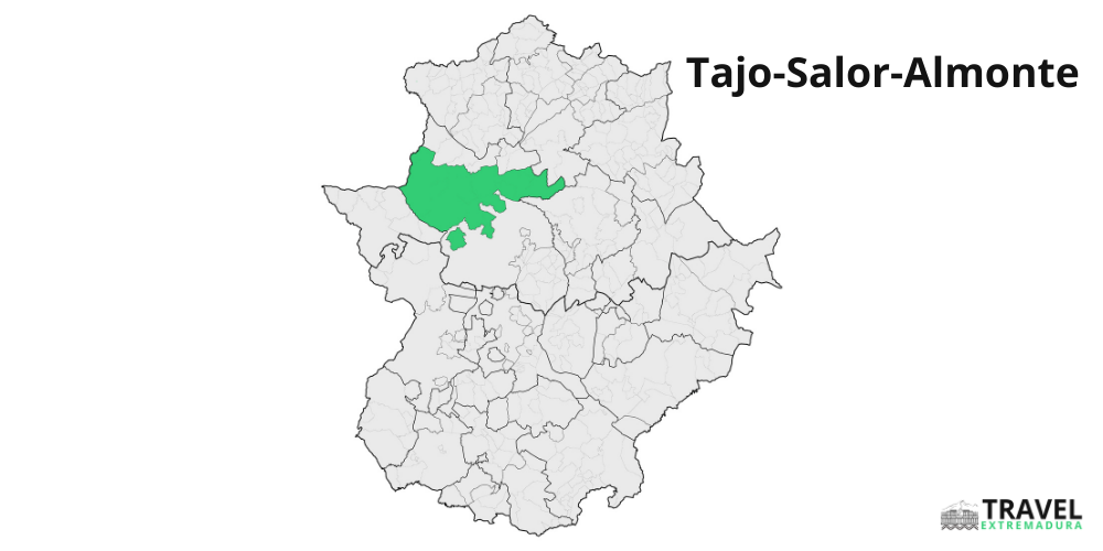 Tajo-Salor-Almonte area map