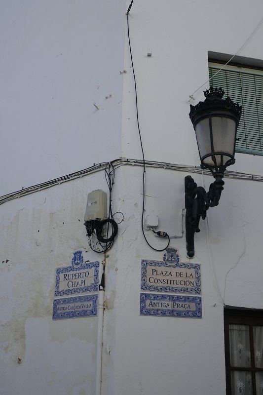 Tiled street signs, Olivenza