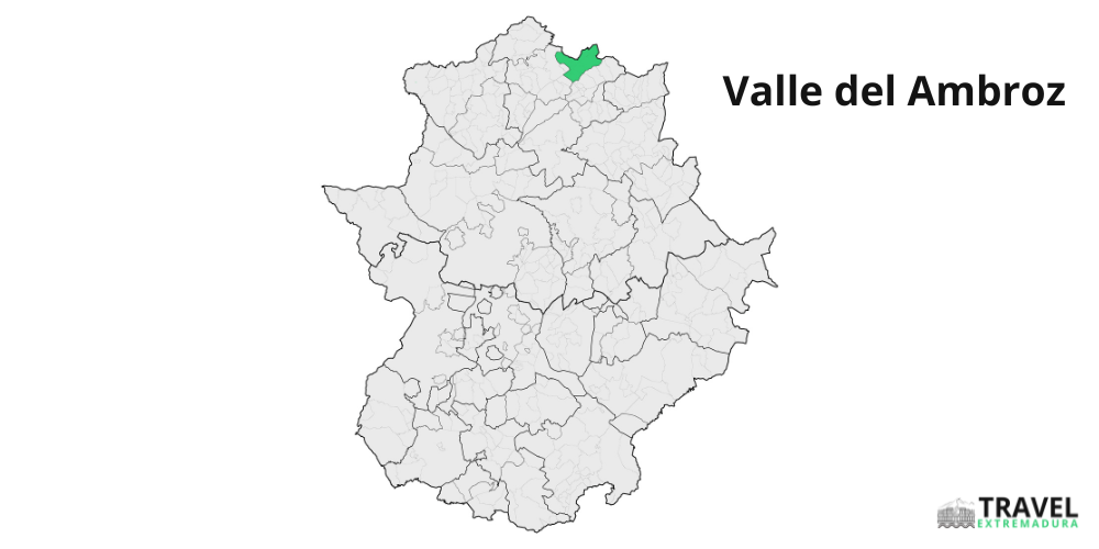 Valle del Ambroz_area map