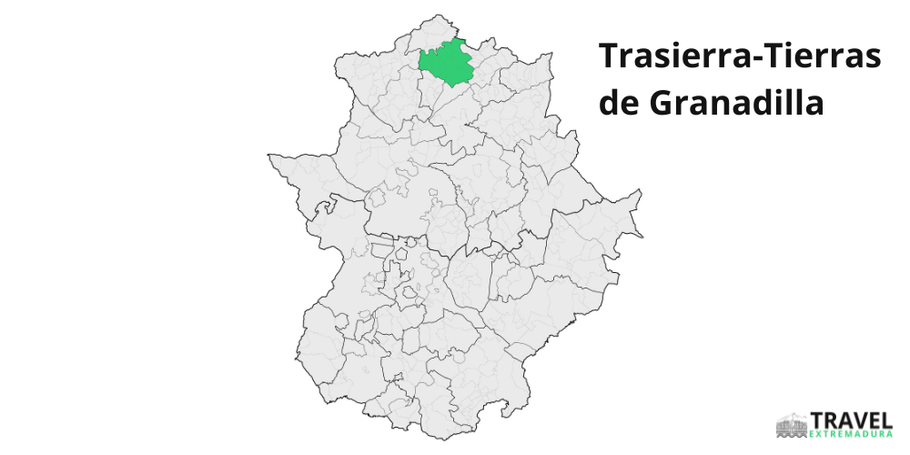 Trasierra-Tierras de Granadilla area map