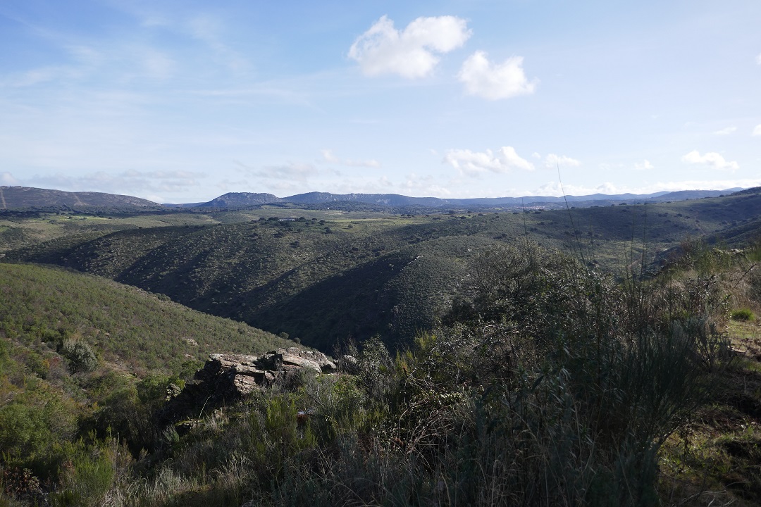 Ruta de la Herrería_path opening up_views