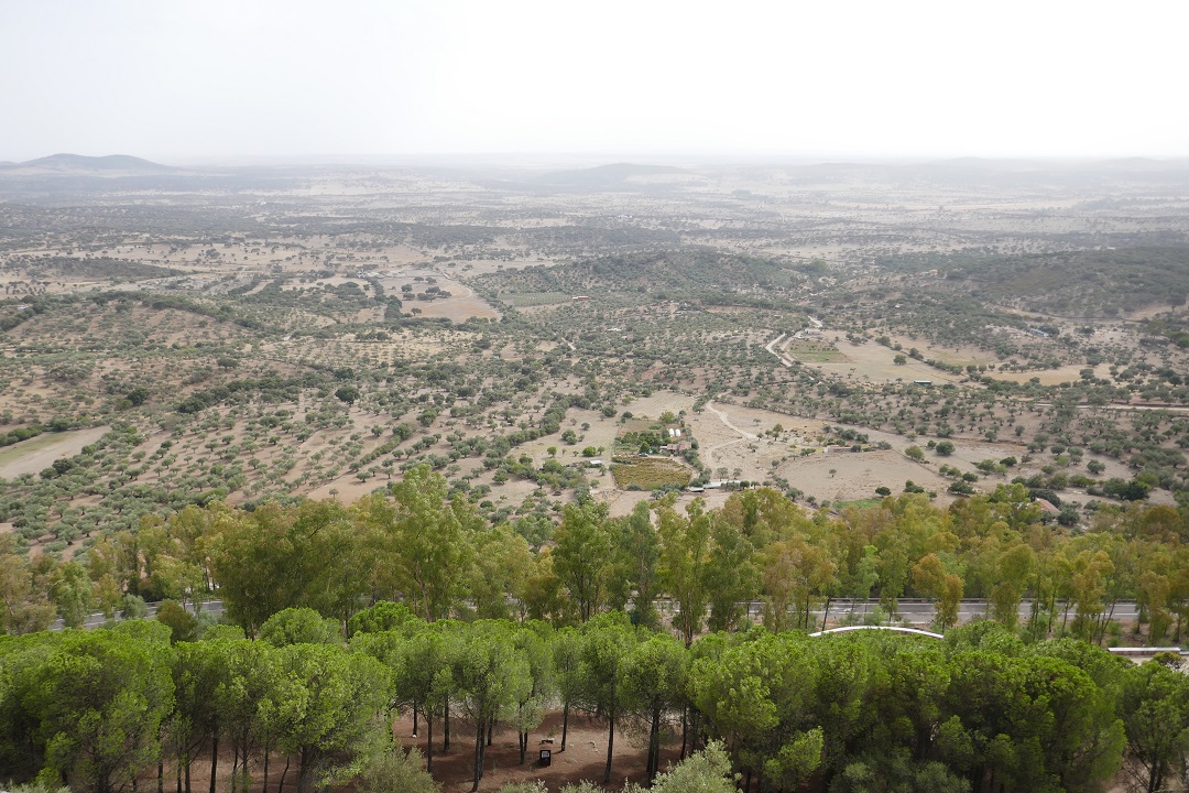 Castillo de Luna, Alburquerque_views to the south